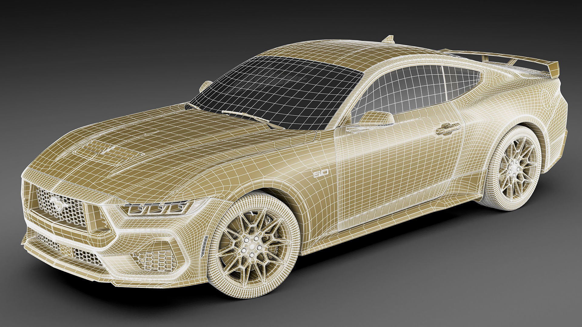 Mustang GT 2024 3D model_32