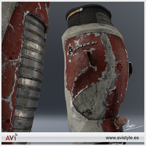 Explorer boots for Women Low-poly 3D model_1