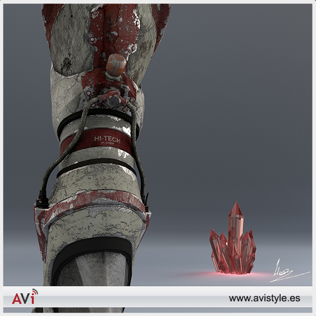 Explorer boots for Women Low-poly 3D model_2