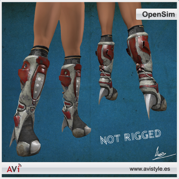 Explorer boots for Women Low-poly 3D model_8