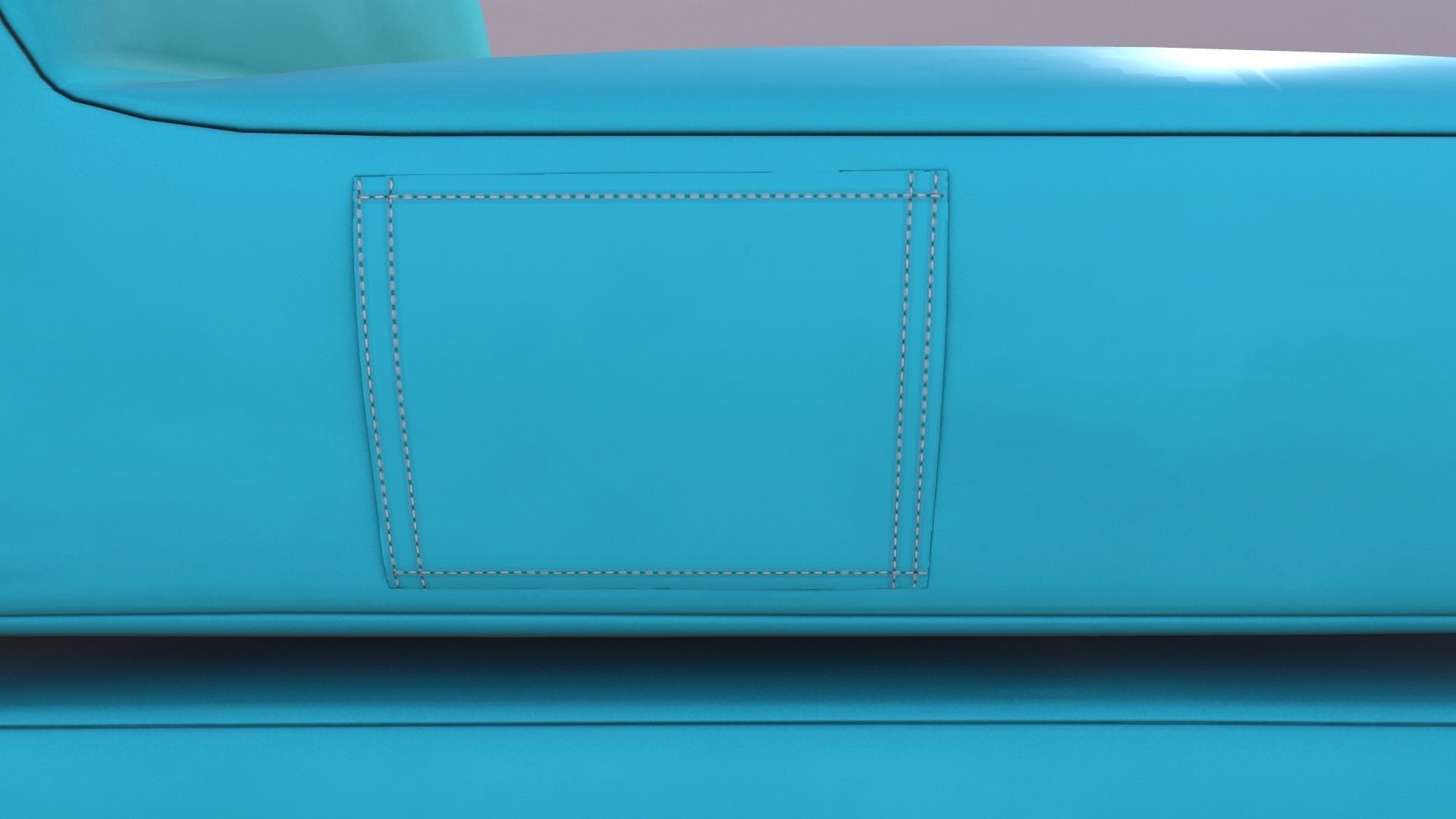 Scuba Twist Bean Bag Petrol 3D model_4