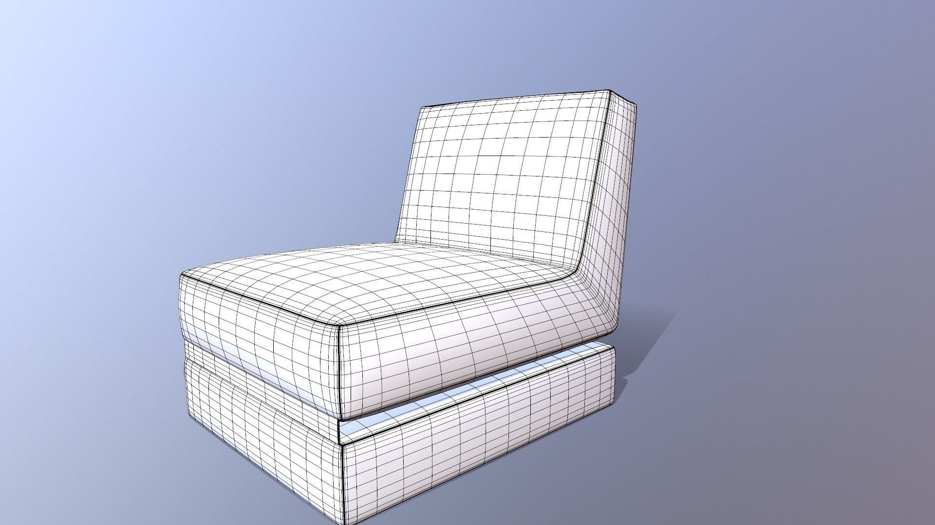 Scuba Twist Bean Bag Petrol 3D model_11