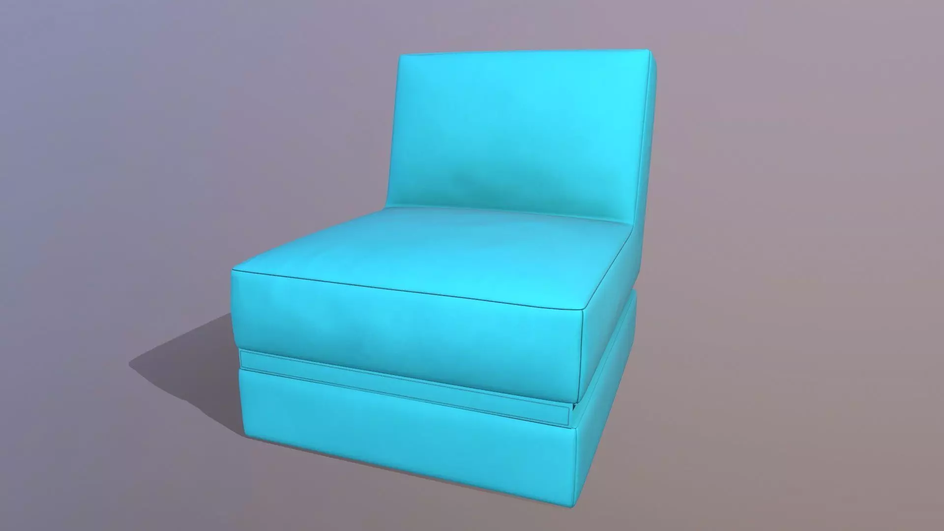 Scuba Twist Bean Bag Petrol 3D model_0