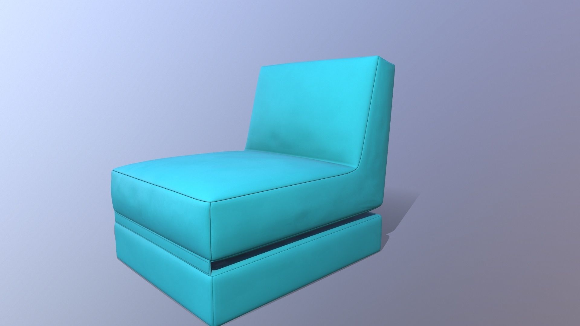 Scuba Twist Bean Bag Petrol 3D model_10