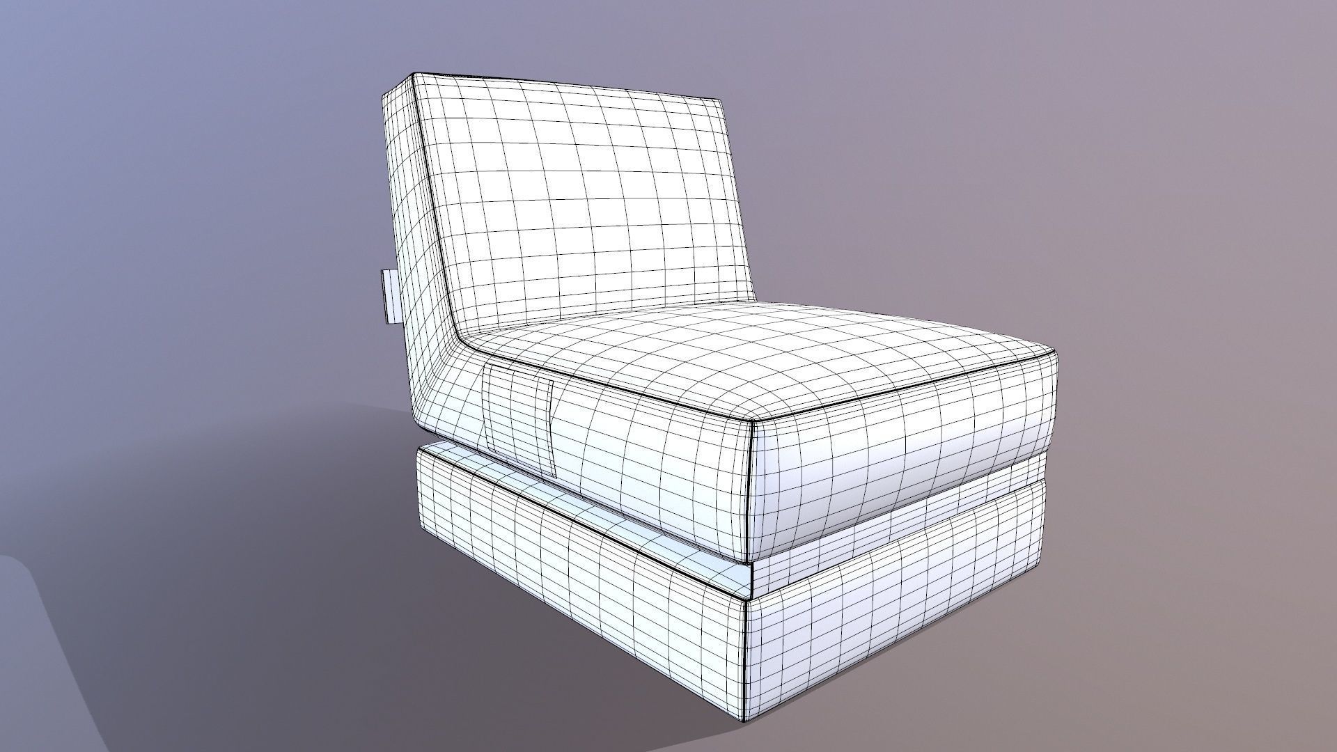 Scuba Twist Bean Bag Petrol 3D model_13