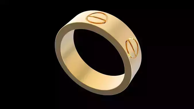 Screw Love  Ring 16 1mm 3D print model