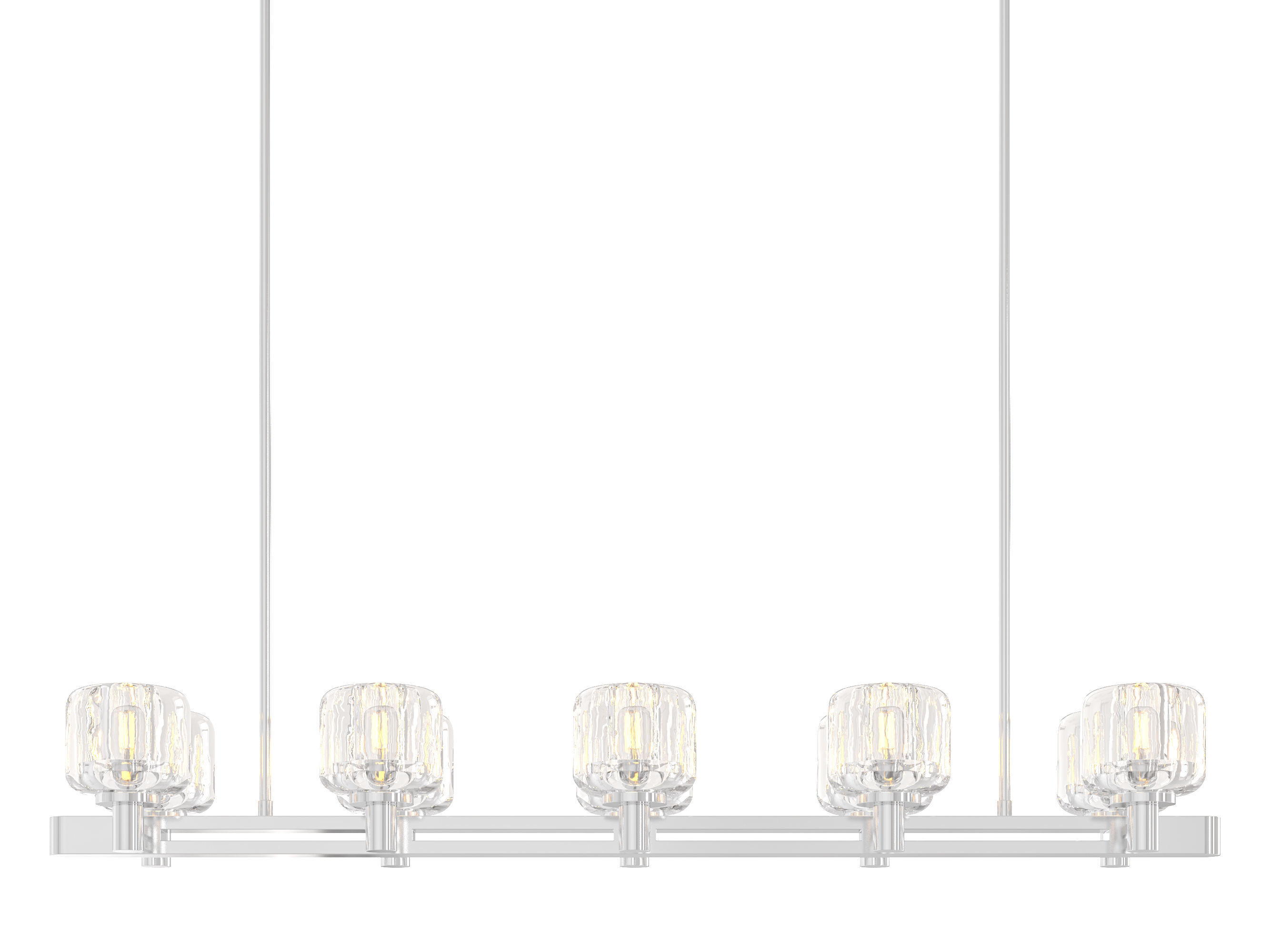 RH DEMARET DOUBLE LINEAR CHANDELIER 3D model_14