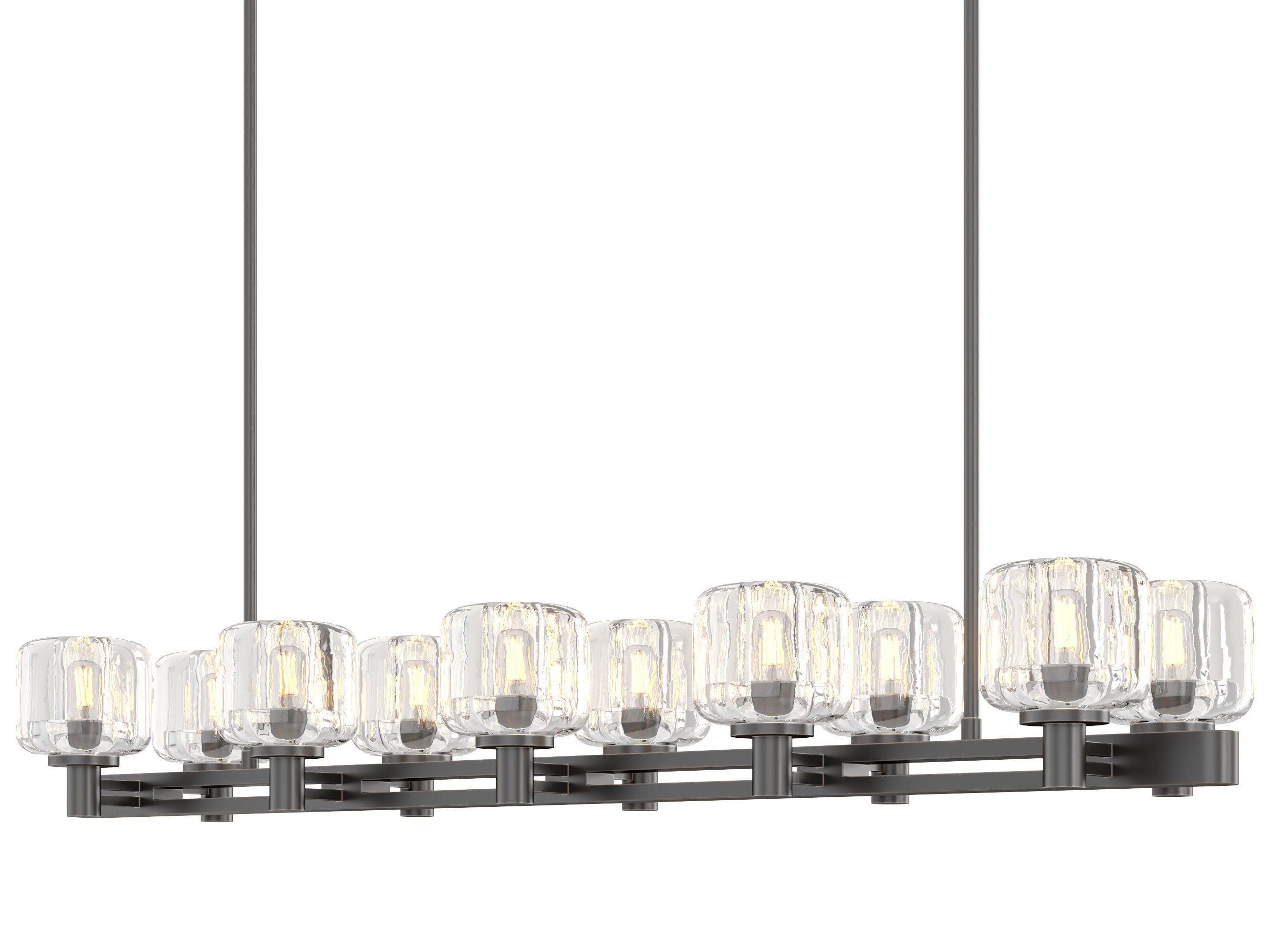 RH DEMARET DOUBLE LINEAR CHANDELIER 3D model_10