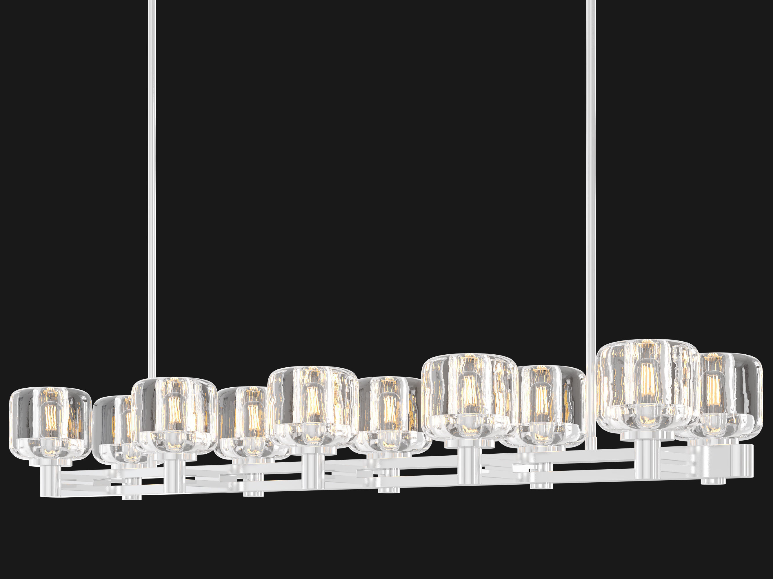 RH DEMARET DOUBLE LINEAR CHANDELIER 3D model_3