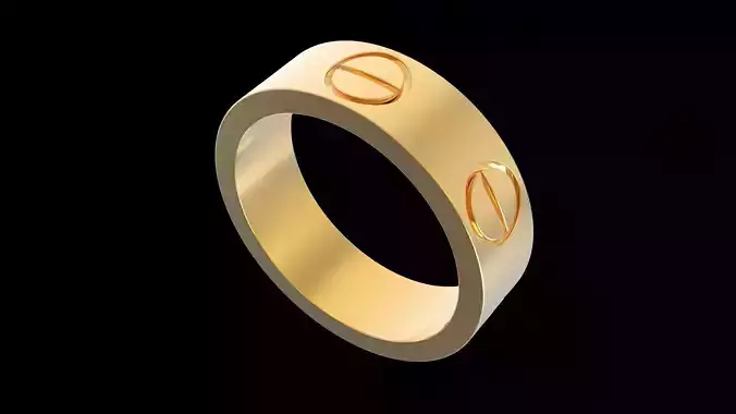 Screw Love Ring 16 3mm 3D print model