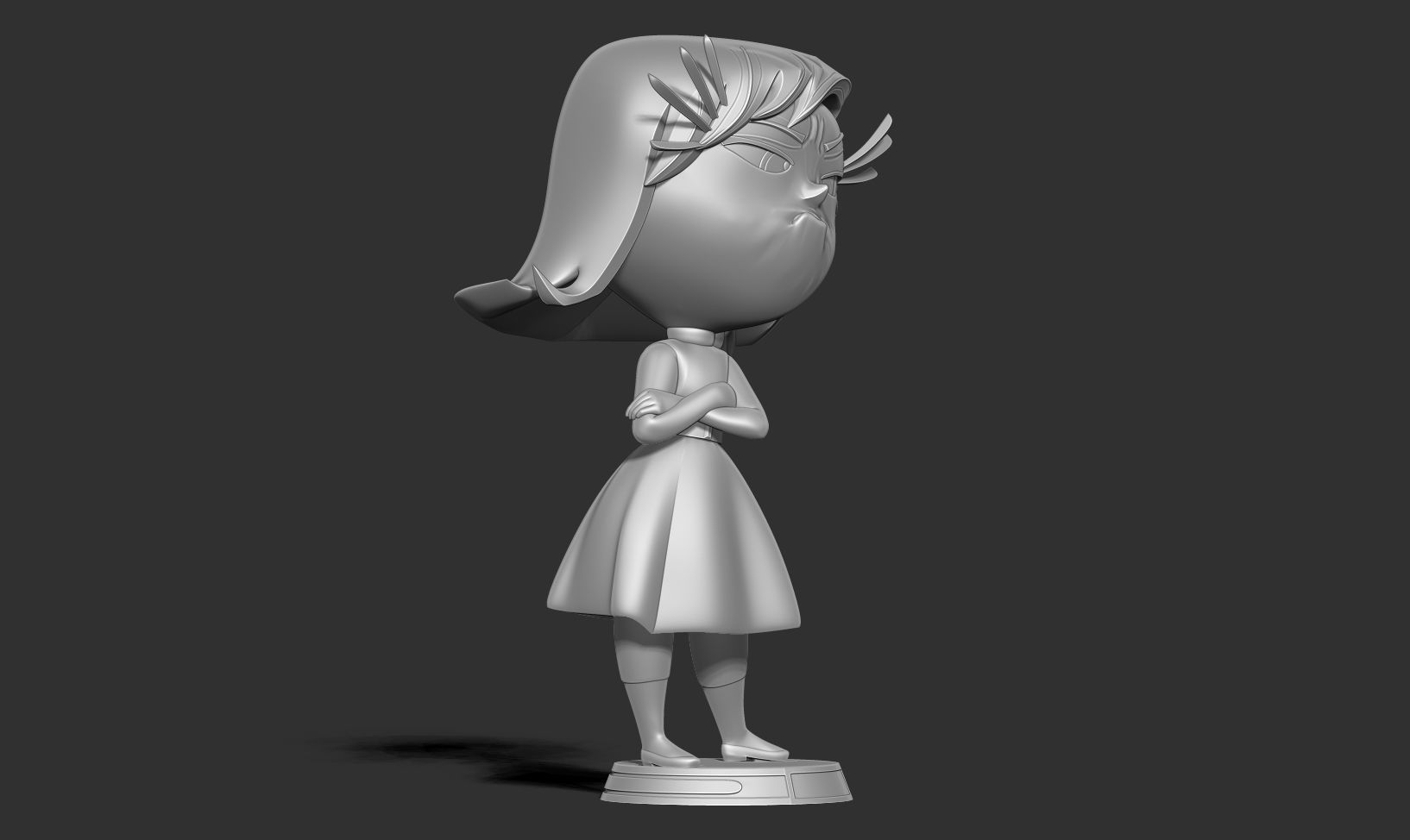 Disgust - Inside Out 2 Fanart 3D print model_13