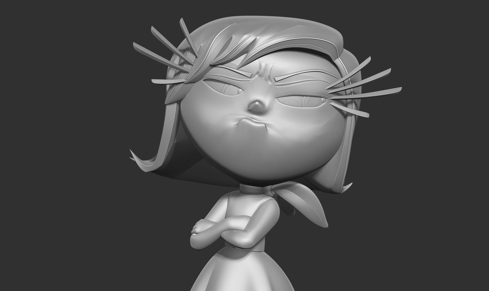 Disgust - Inside Out 2 Fanart 3D print model_6