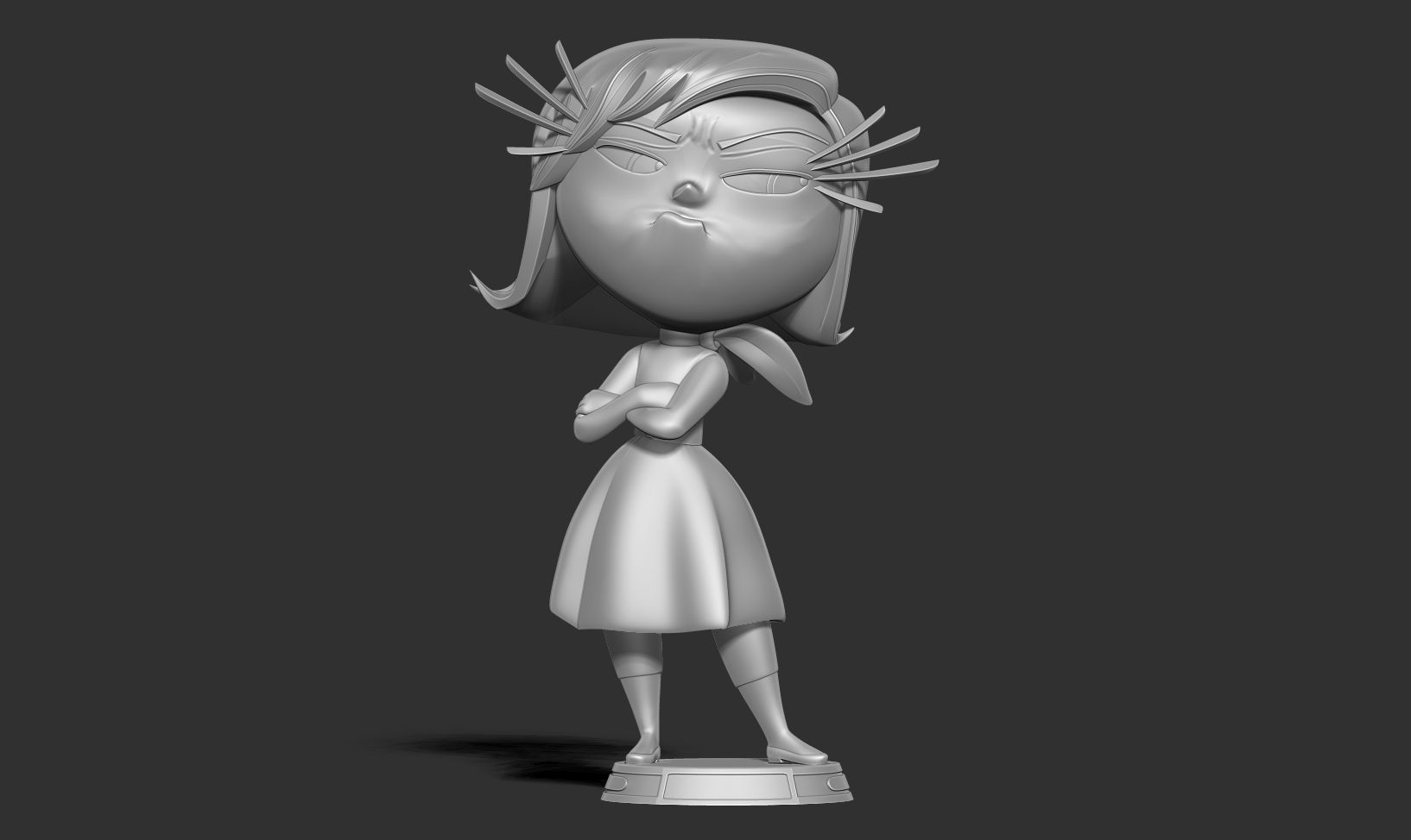 Disgust - Inside Out 2 Fanart 3D print model_9