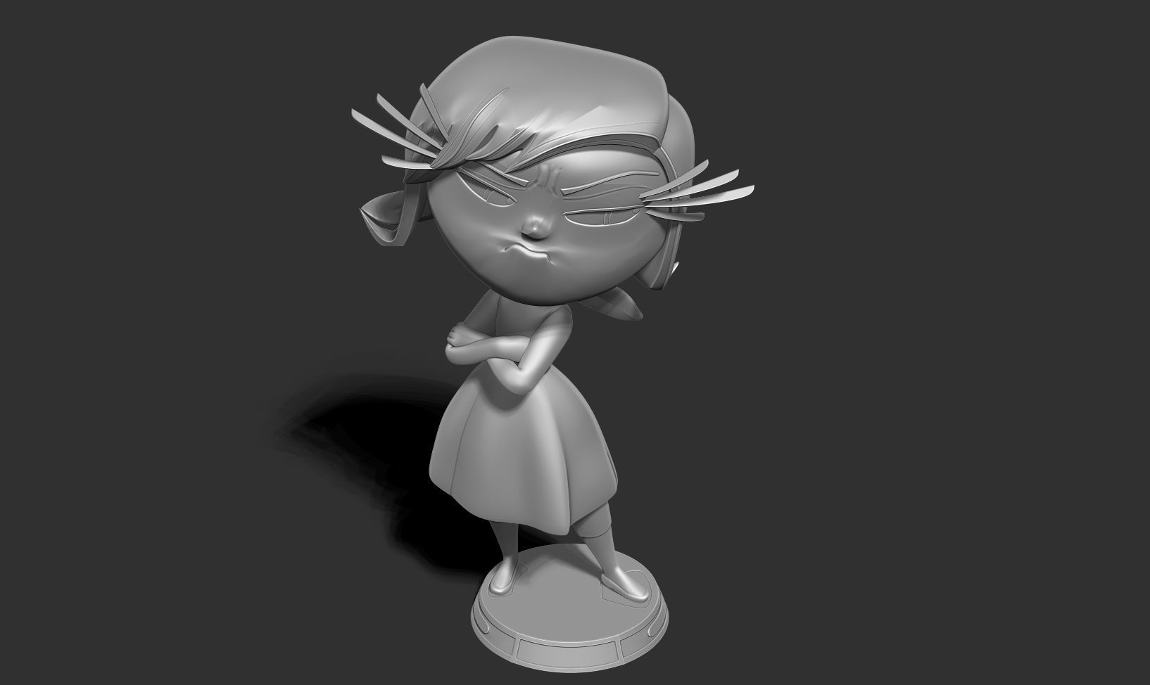 Disgust - Inside Out 2 Fanart 3D print model_15