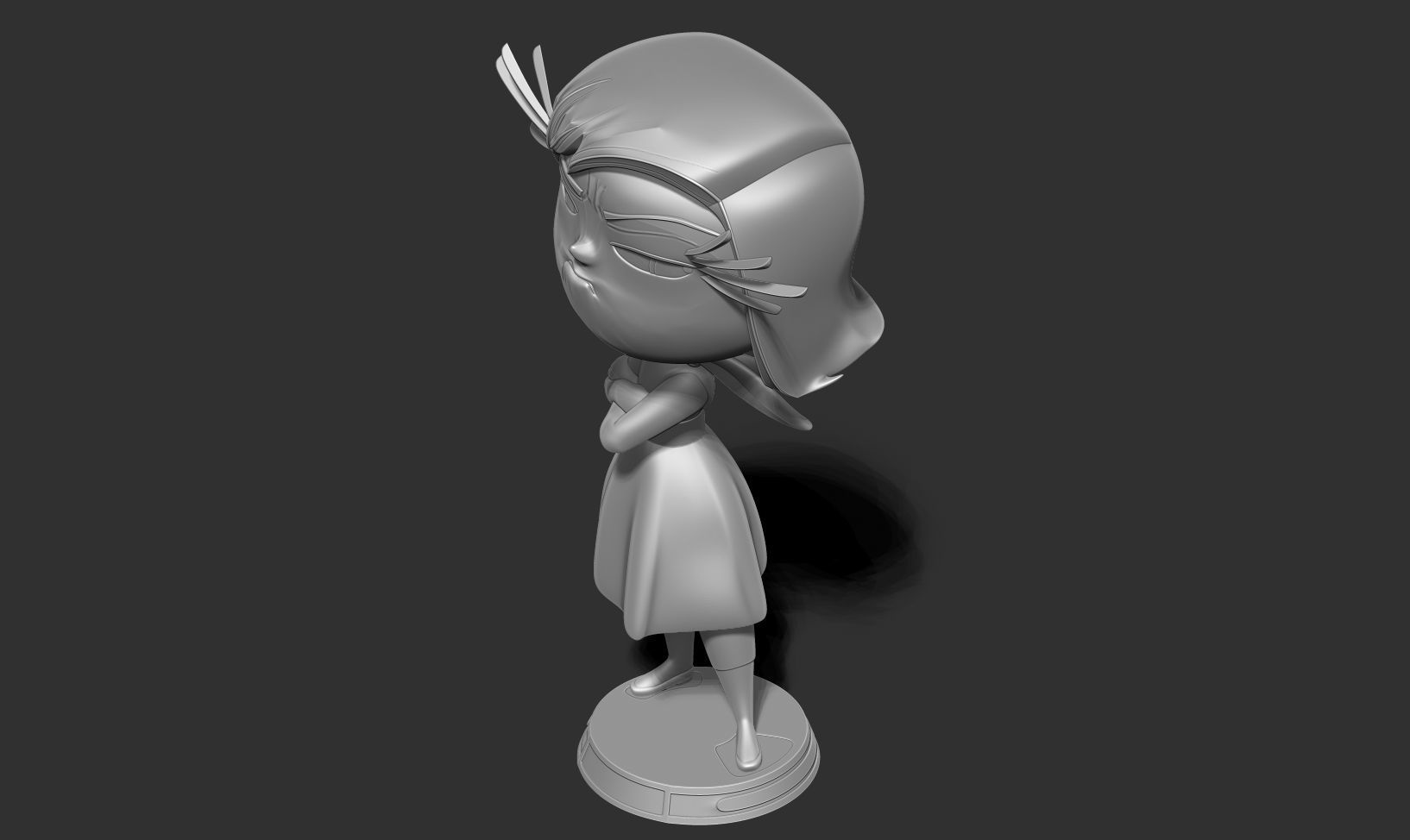 Disgust - Inside Out 2 Fanart 3D print model_17