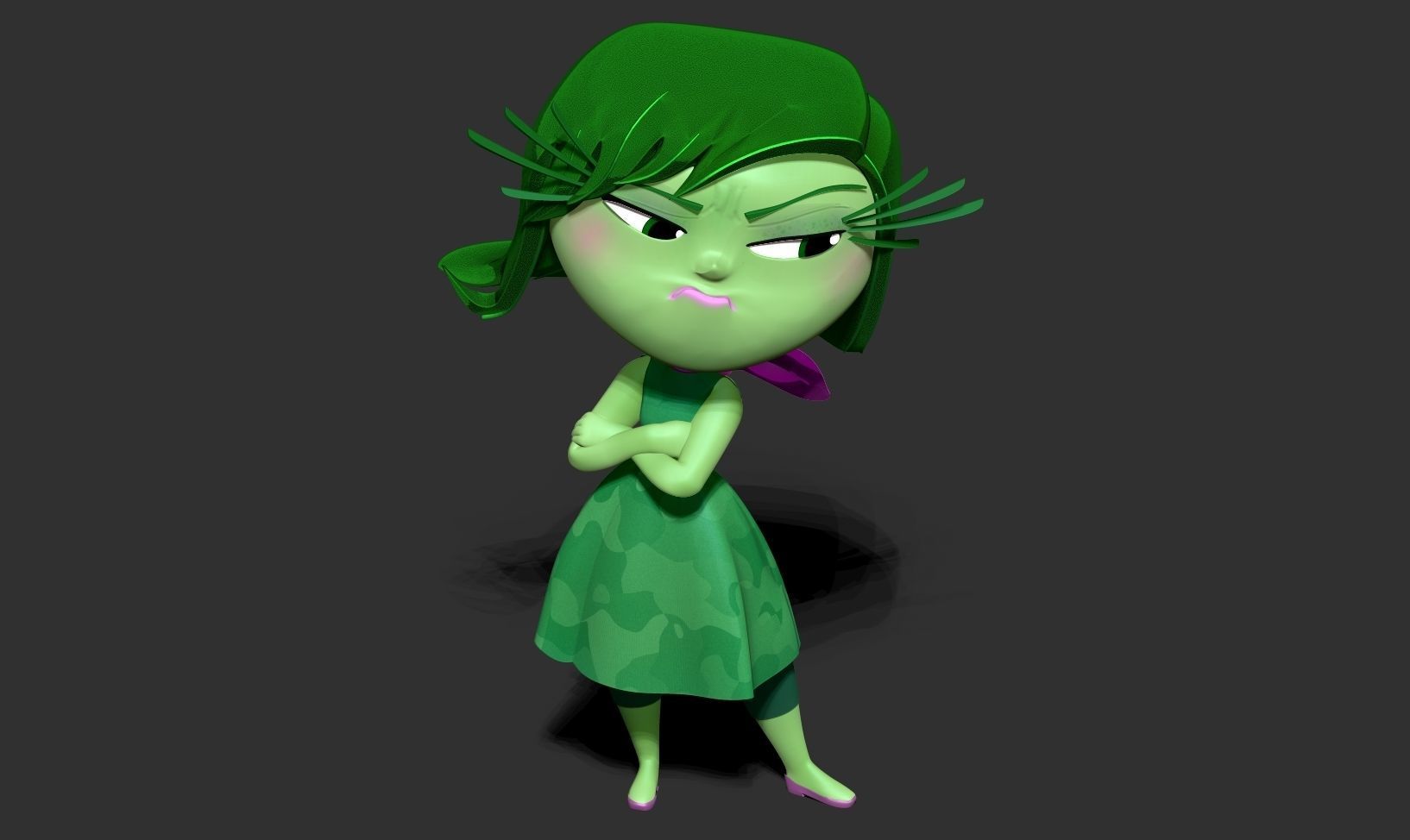 Disgust - Inside Out 2 Fanart 3D print model_14