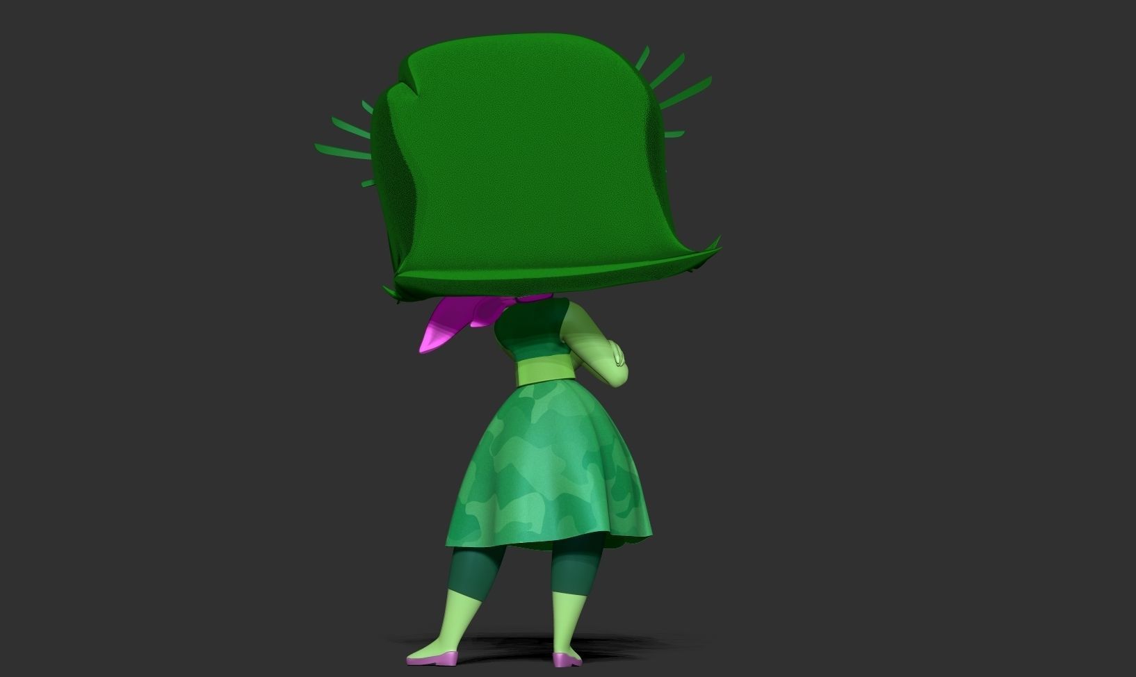 Disgust - Inside Out 2 Fanart 3D print model_7