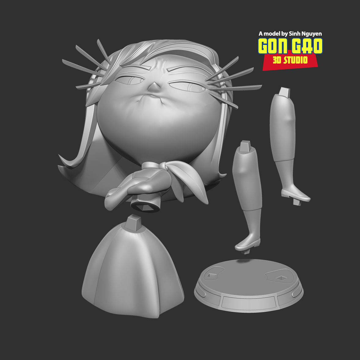 Disgust - Inside Out 2 Fanart 3D print model_2