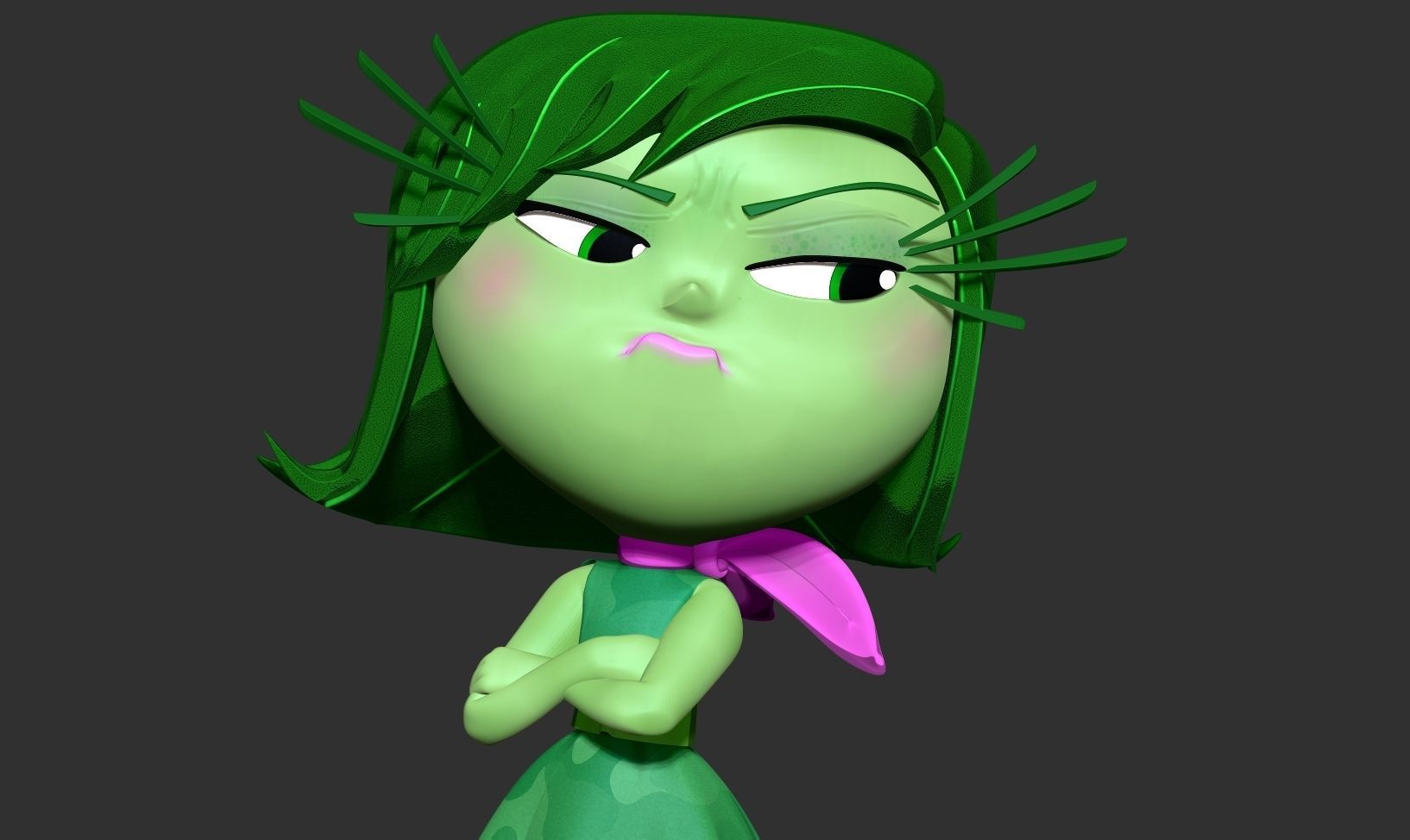 Disgust - Inside Out 2 Fanart 3D print model_4