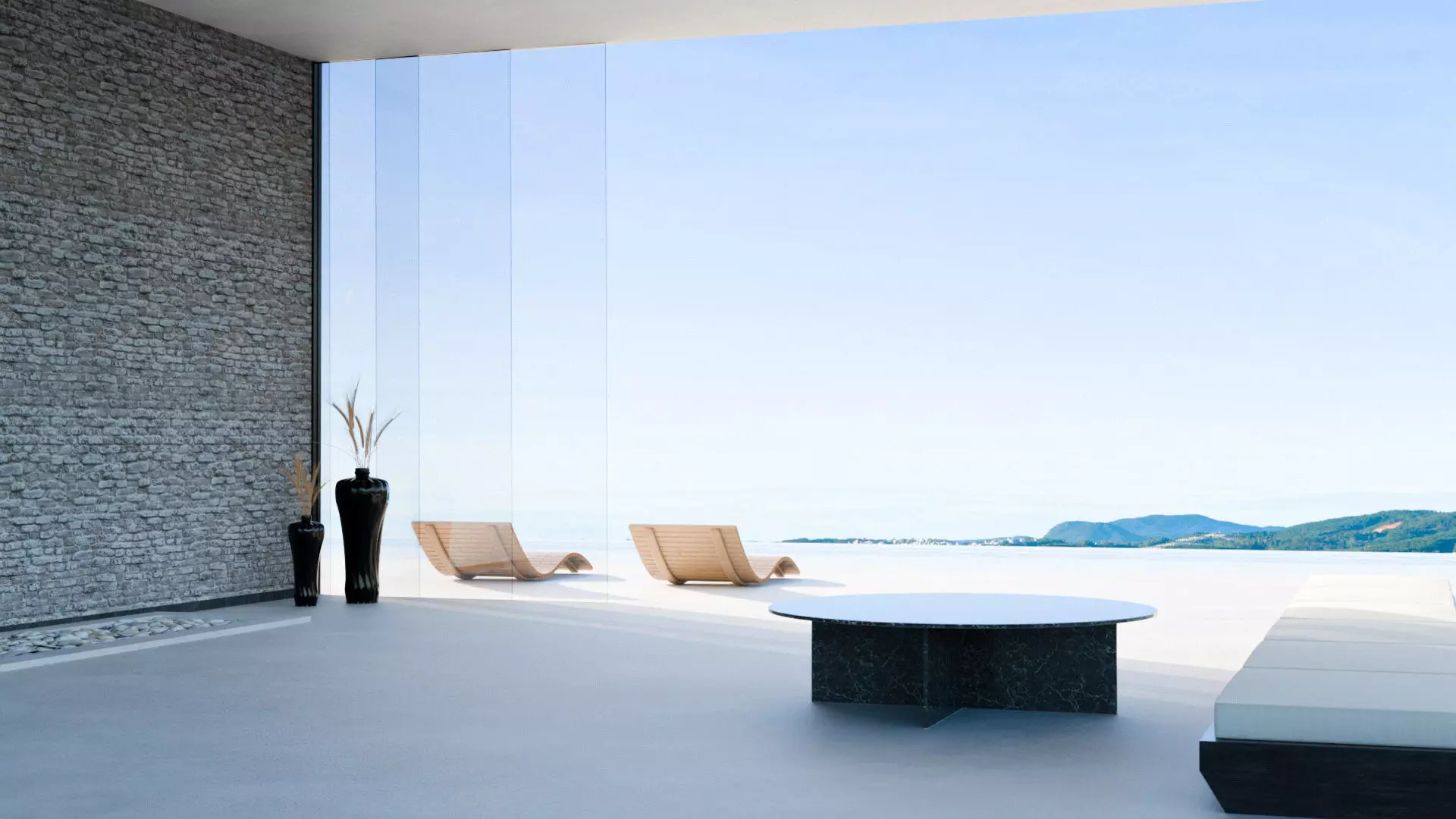 Beautiful marble table Free low-poly 3D model