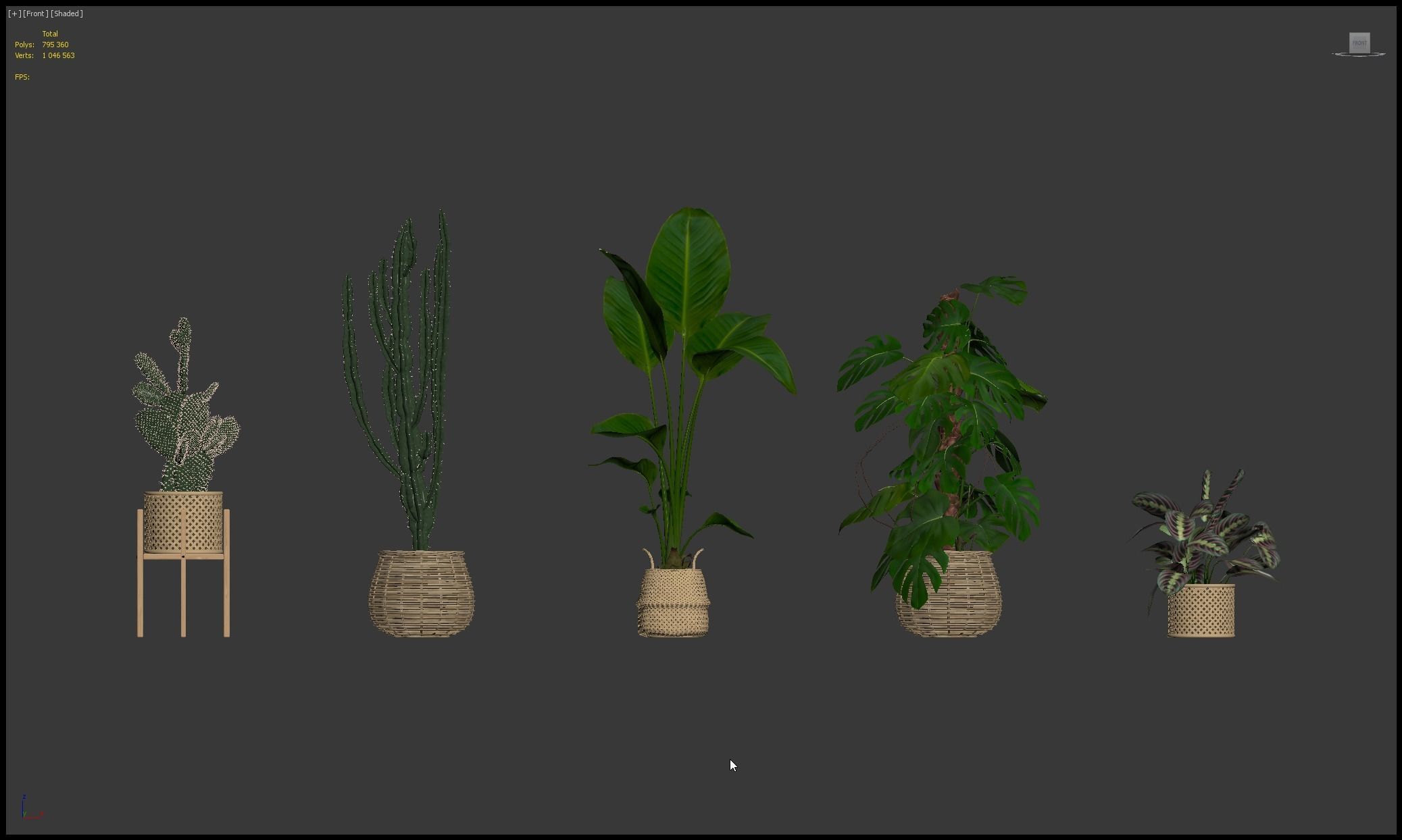 20 Photorealistic Flowers for Interiors - set 204 207 211 212 3D Model Collection_4