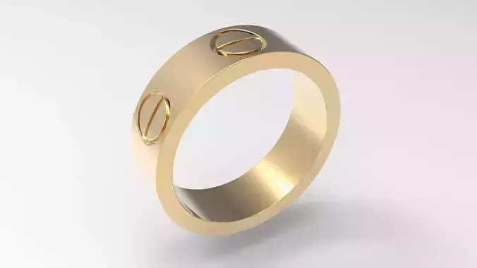 Screw Love Ring 16 7mm 3D print model