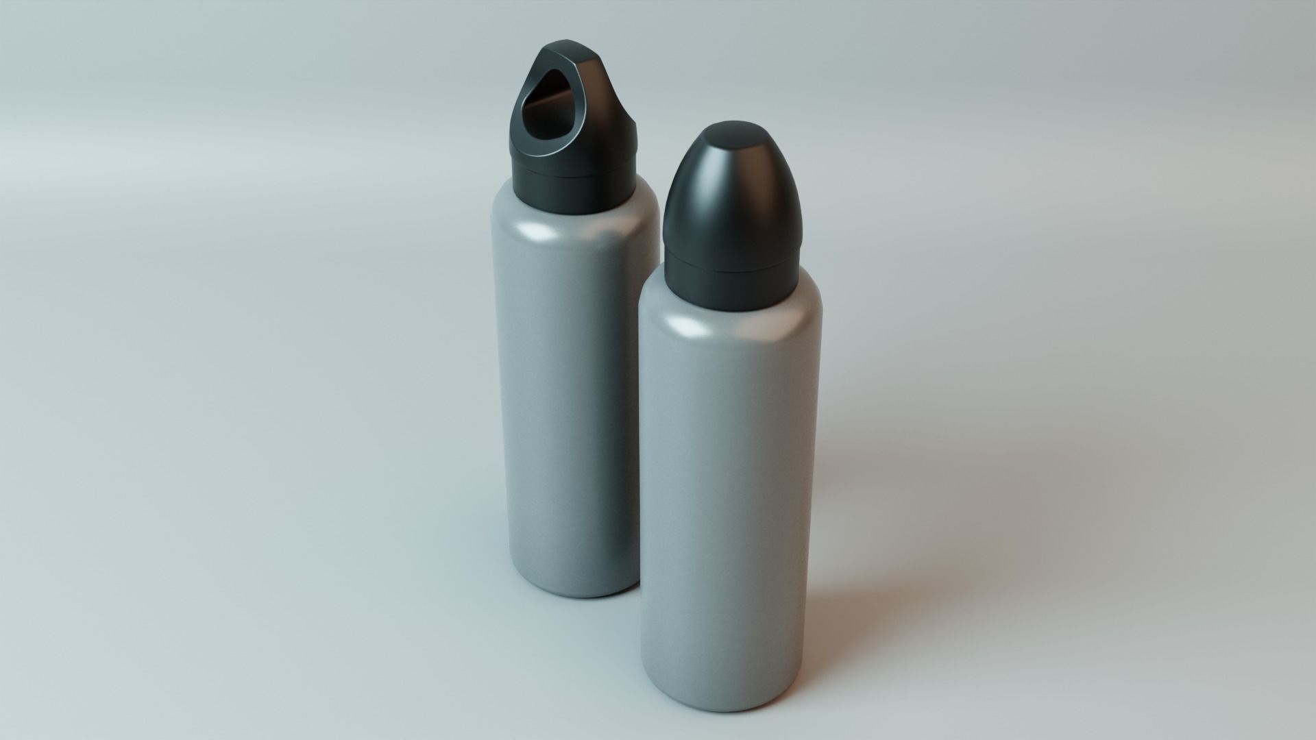 Steel water bottle Free 3D model_2