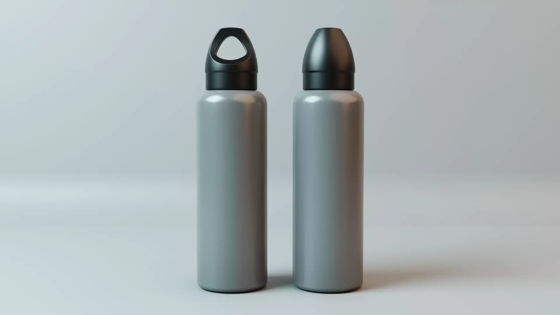 Steel water bottle Free 3D model_0