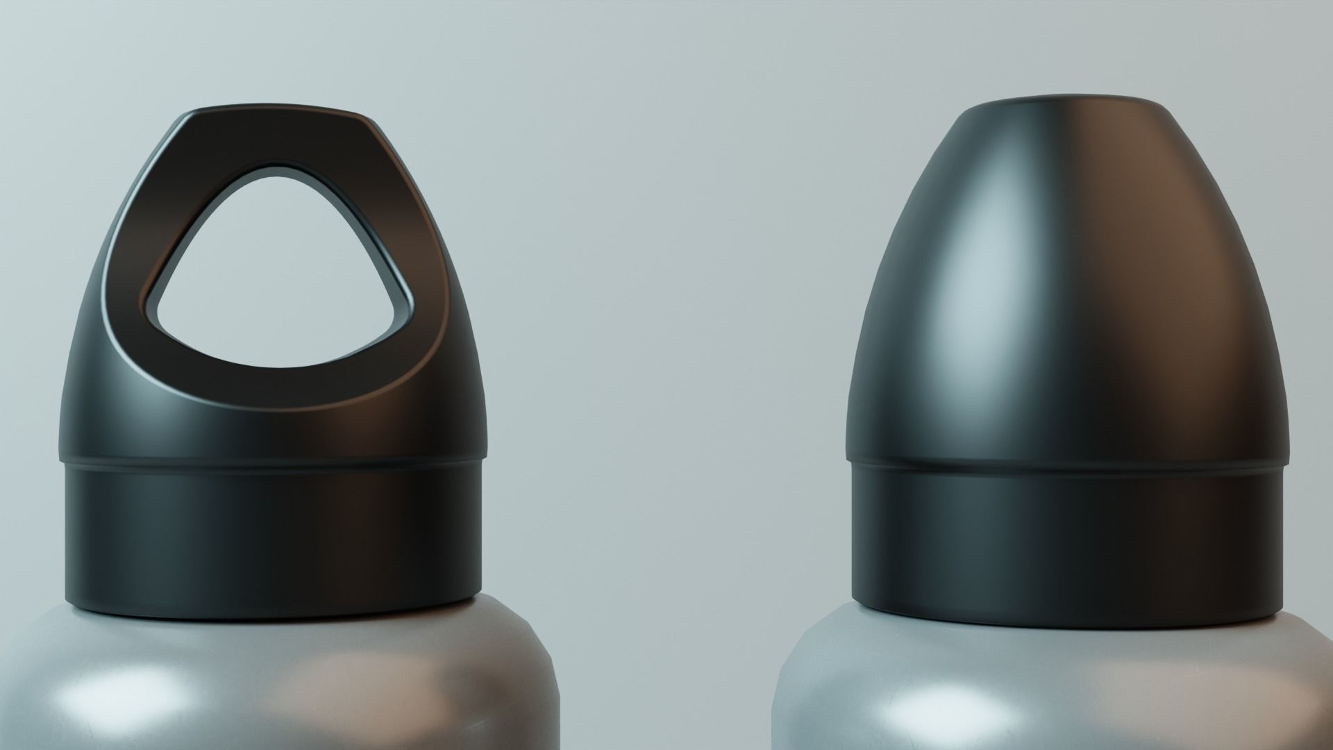 Steel water bottle Free 3D model_3