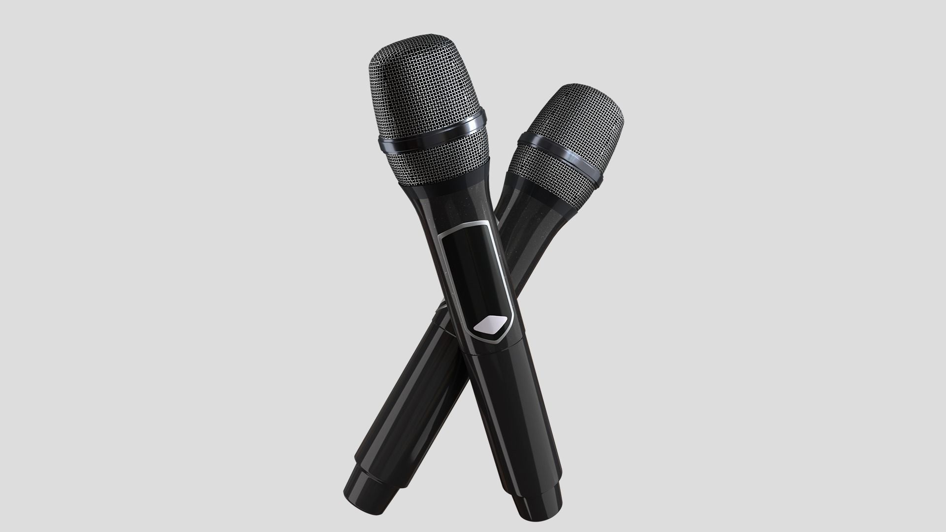 Wireless Microphone 3D model_2