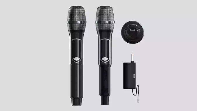 Wireless Microphone 3D model