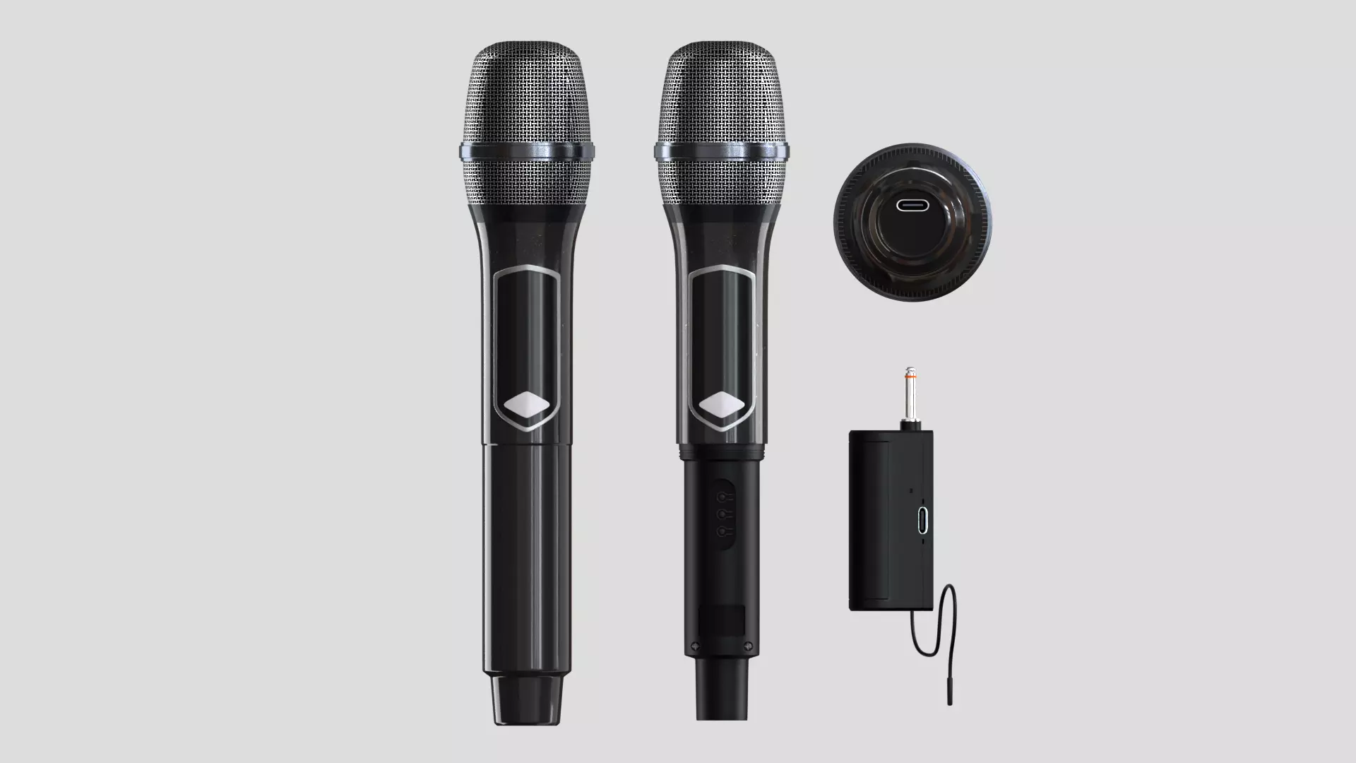 Wireless Microphone 3D model_0