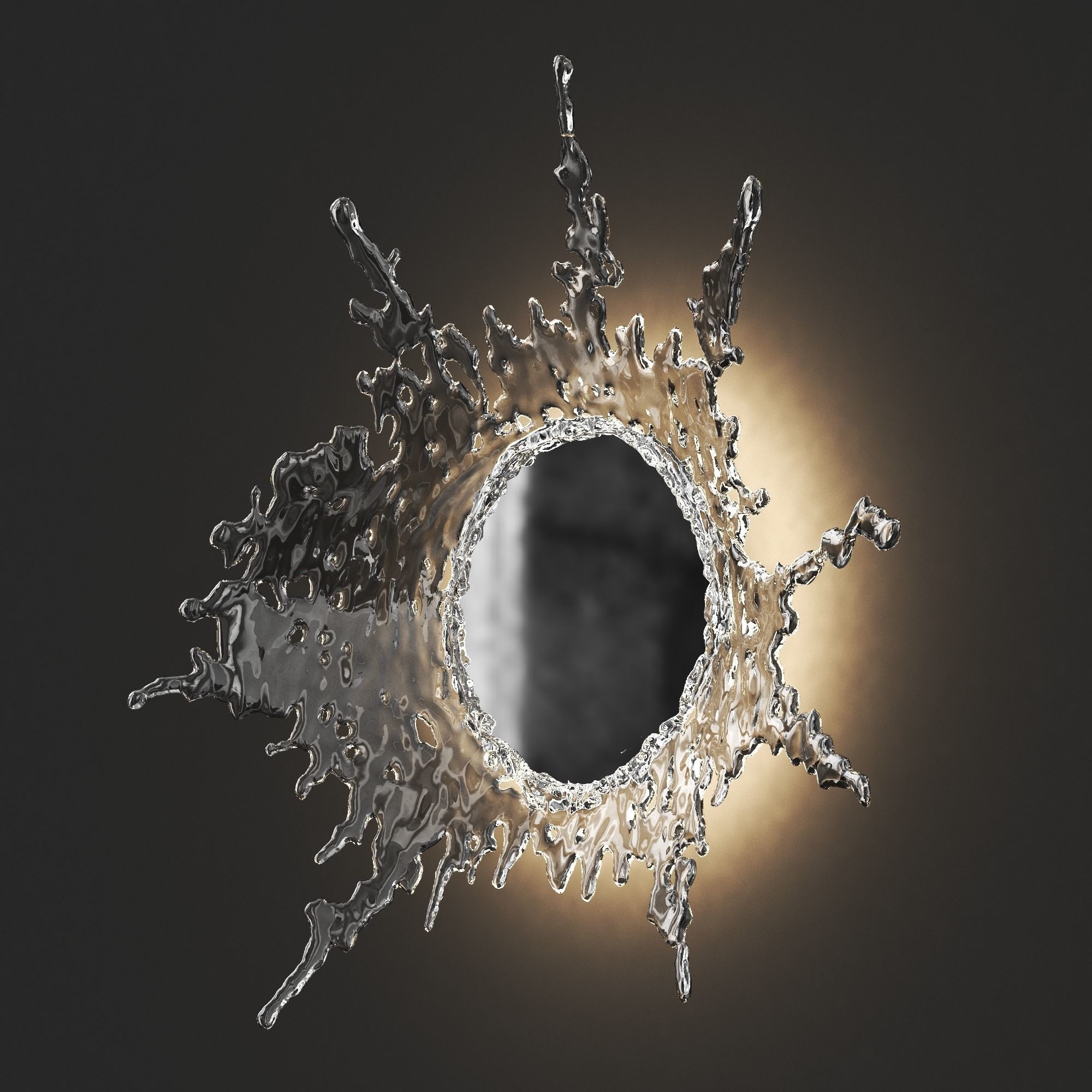 Modern Art Wall Lights 3D model_2