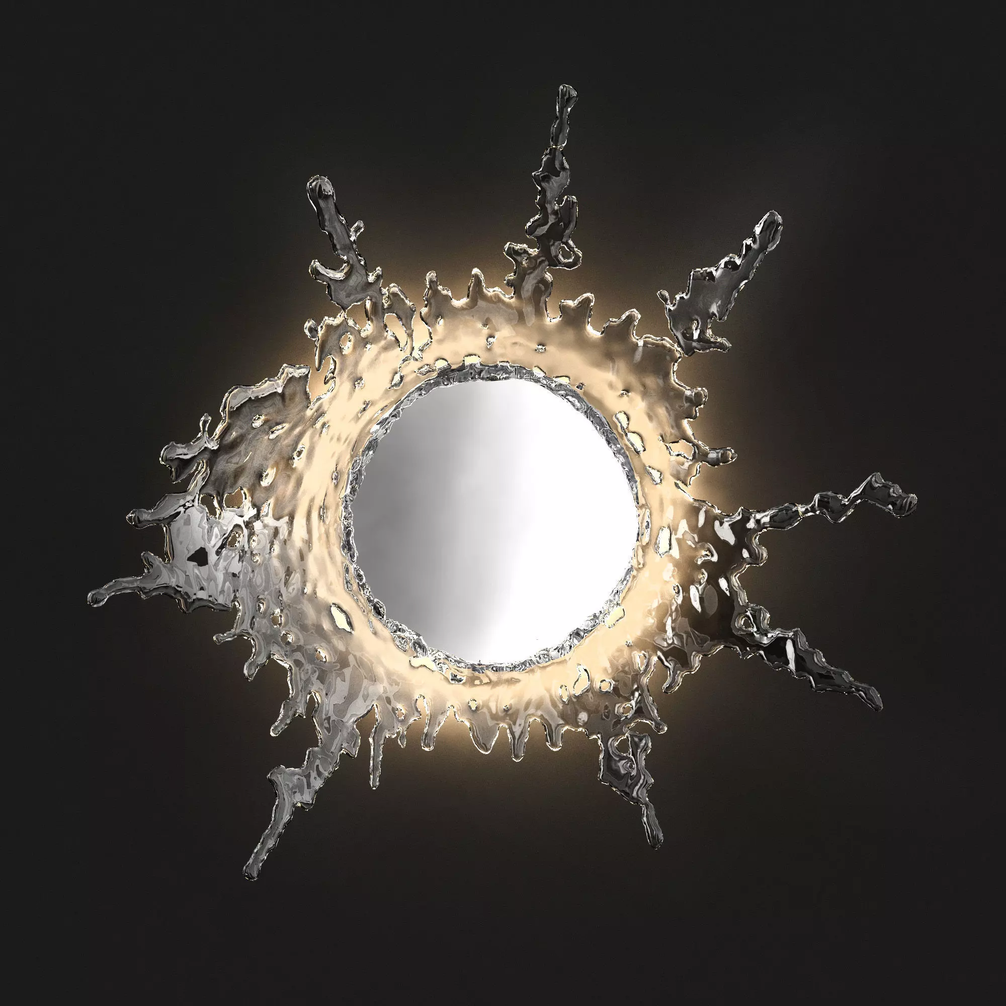 Modern Art Wall Lights 3D model_0