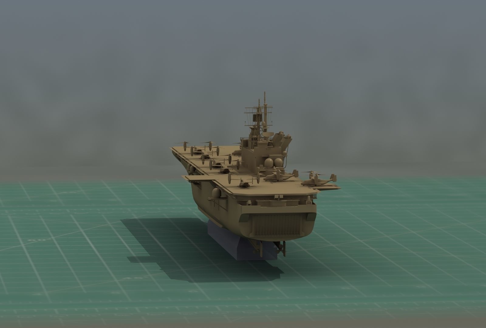 USS America LHA6 Warship 3D Print Model 3D print model_20