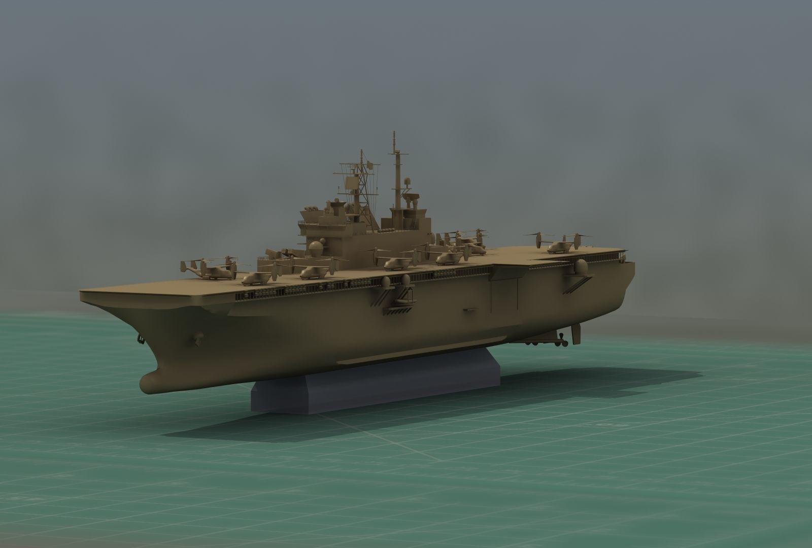 USS America LHA6 Warship 3D Print Model 3D print model_17