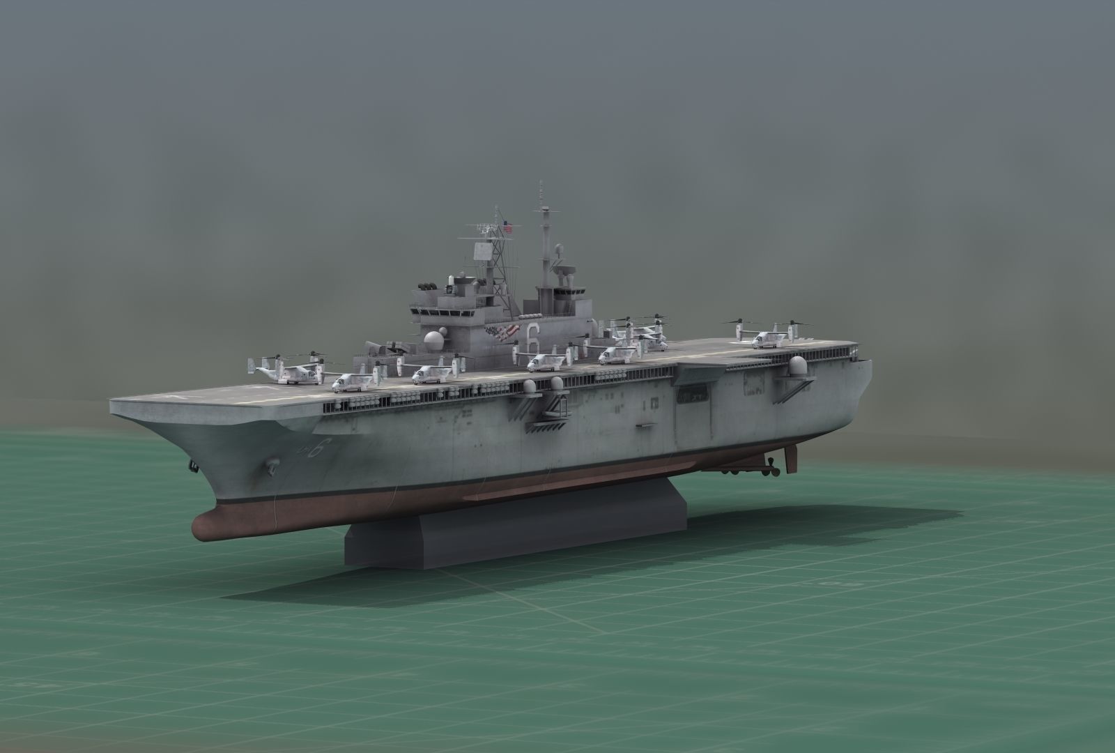 USS America LHA6 Warship 3D Print Model 3D print model_7