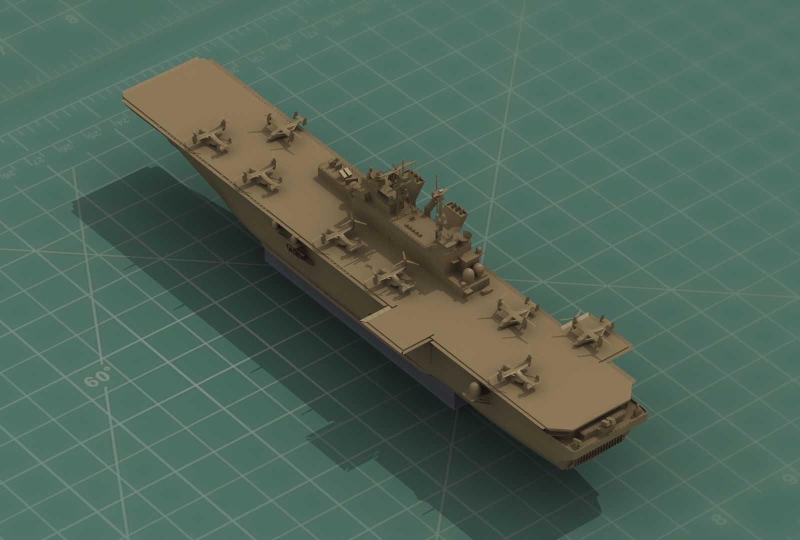 USS America LHA6 Warship 3D Print Model 3D print model_5