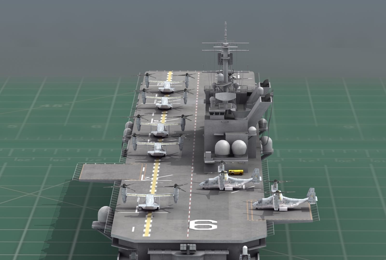 USS America LHA6 Warship 3D Print Model 3D print model_12