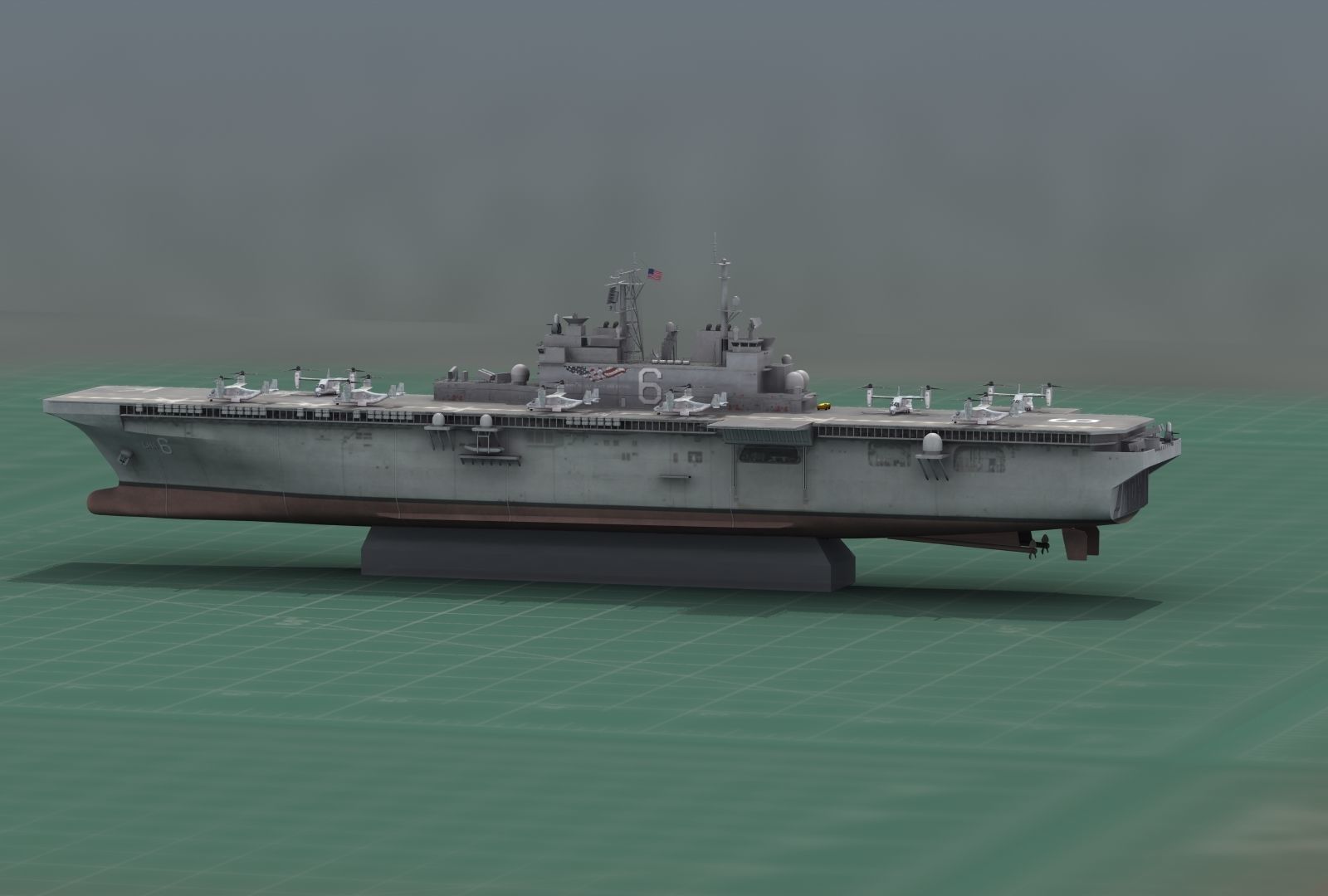 USS America LHA6 Warship 3D Print Model 3D print model_4