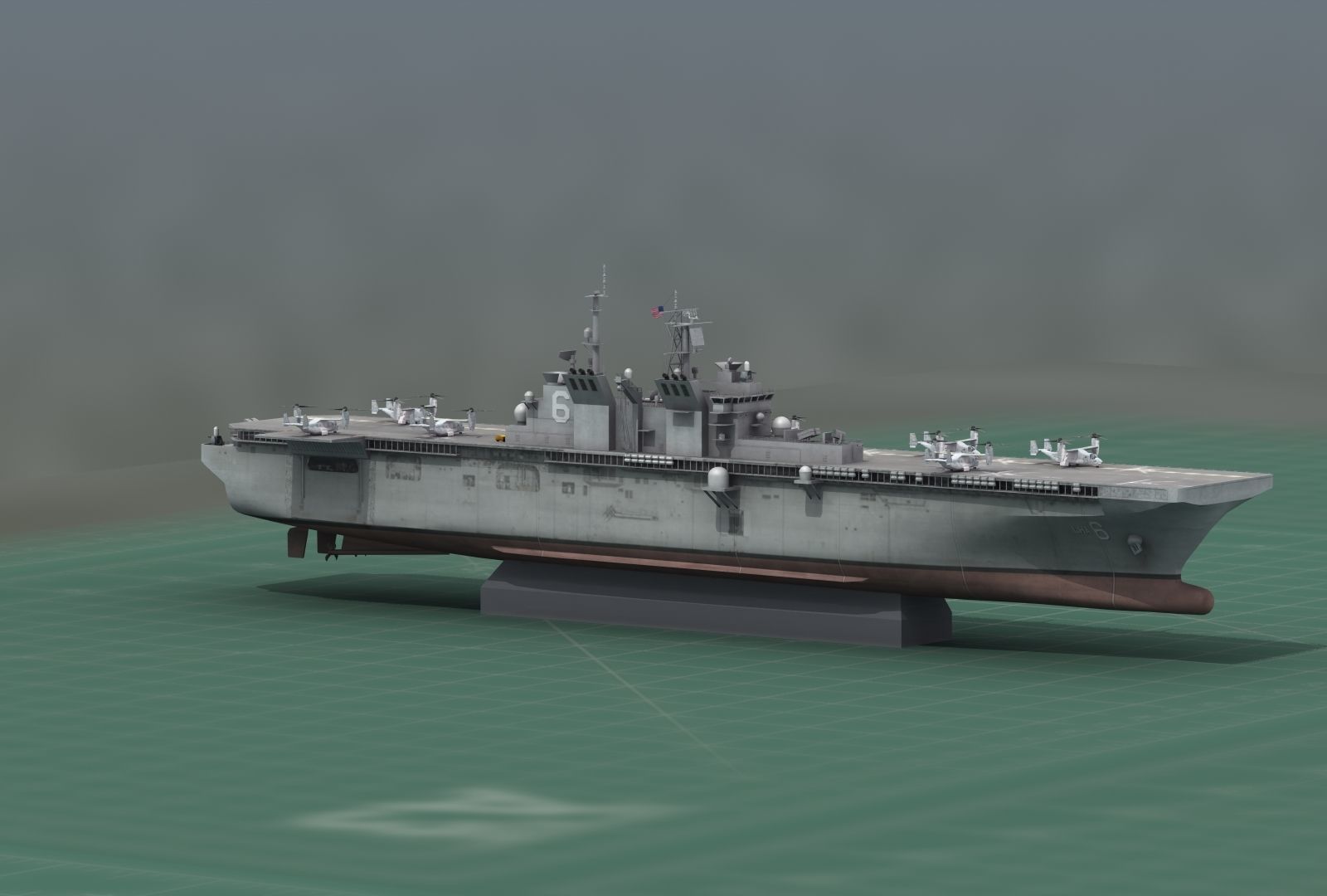USS America LHA6 Warship 3D Print Model 3D print model_8