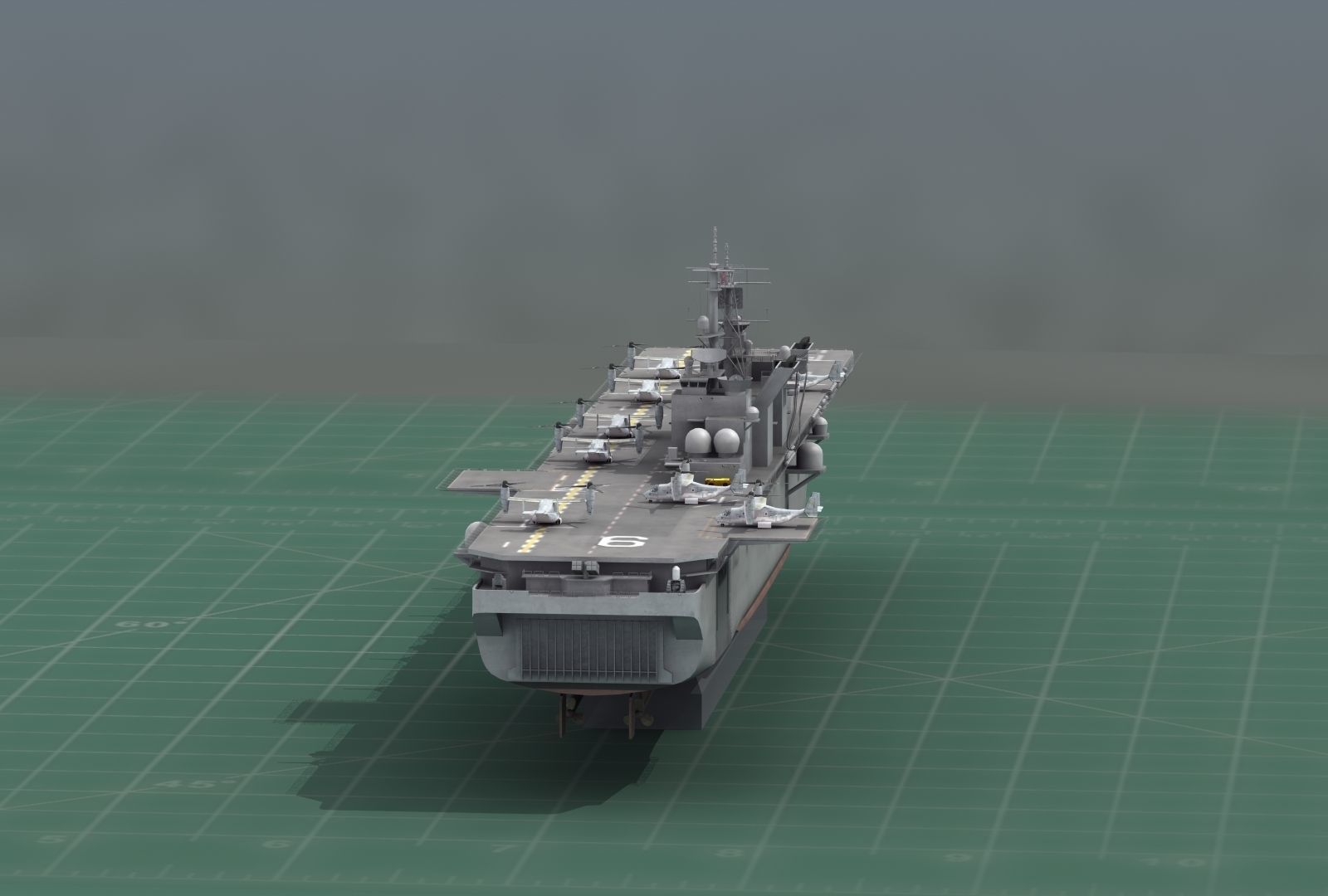 USS America LHA6 Warship 3D Print Model 3D print model_9