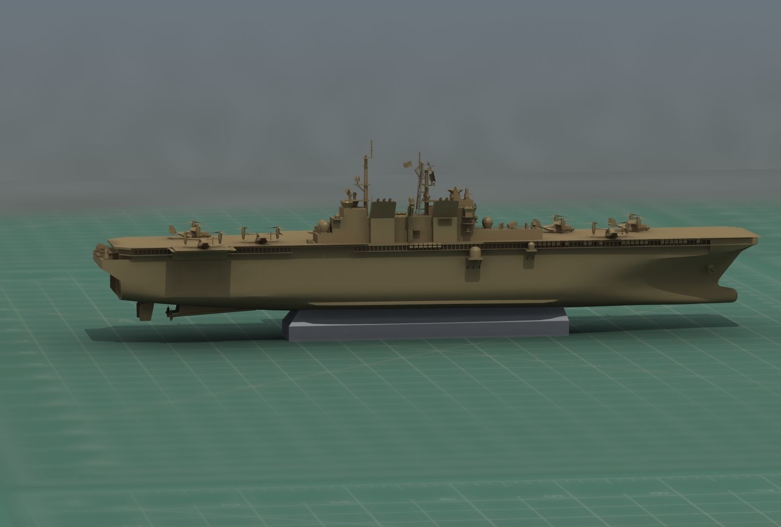 USS America LHA6 Warship 3D Print Model 3D print model_14