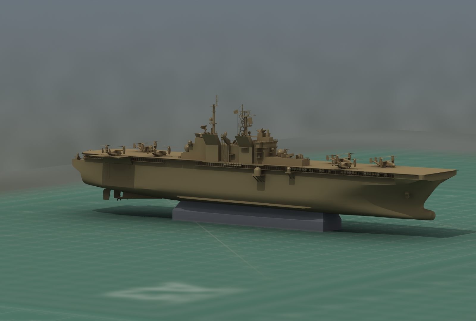 USS America LHA6 Warship 3D Print Model 3D print model_18