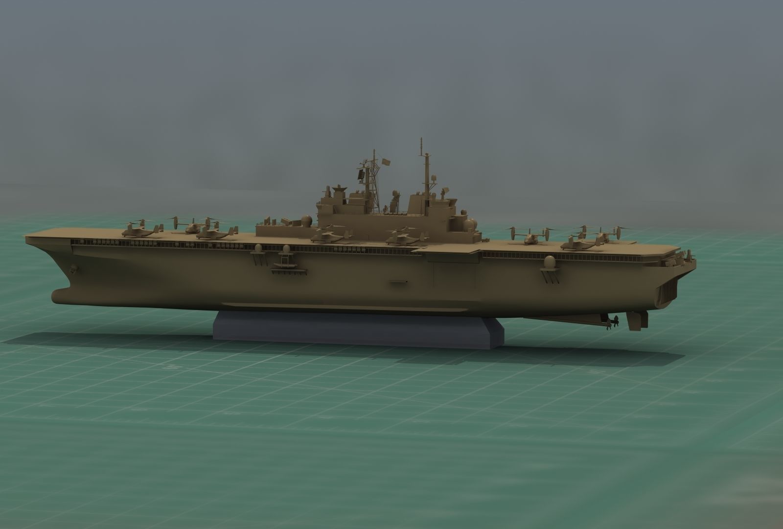 USS America LHA6 Warship 3D Print Model 3D print model_16