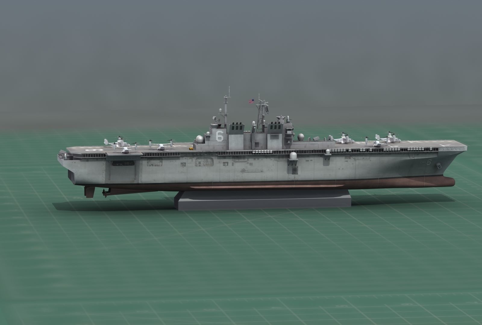 USS America LHA6 Warship 3D Print Model 3D print model_15