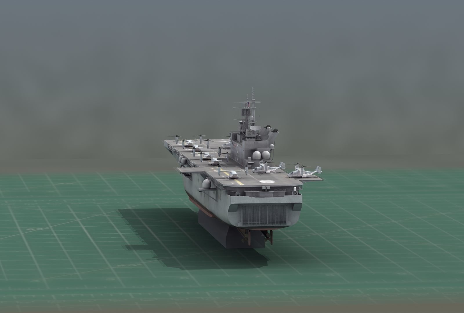 USS America LHA6 Warship 3D Print Model 3D print model_10