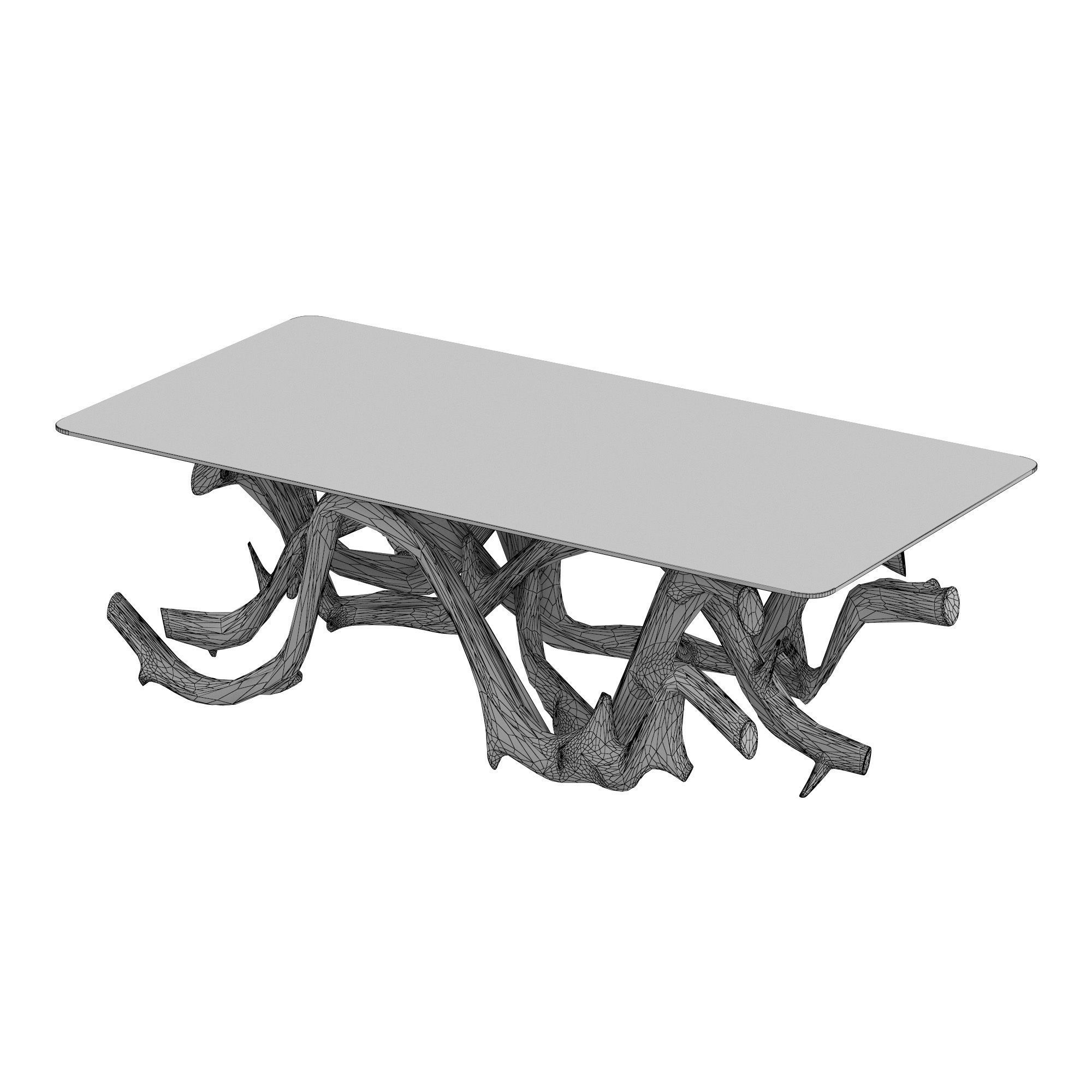 Driftwood Coffee Table 3D model_3