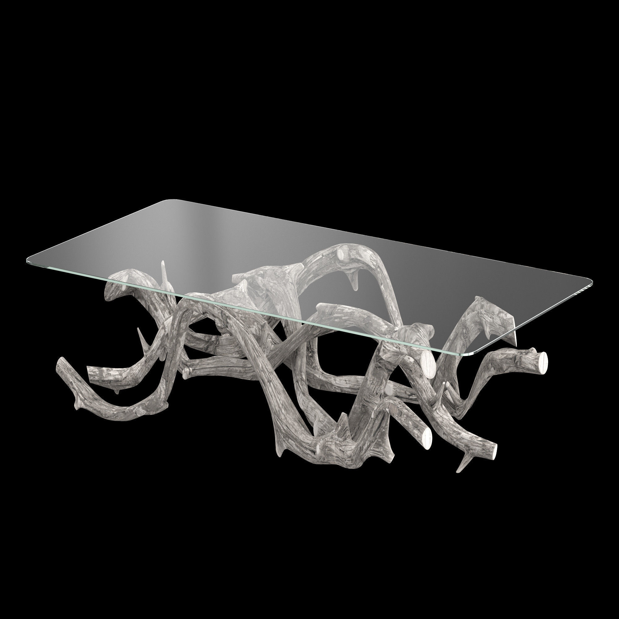 Driftwood Coffee Table 3D model_2