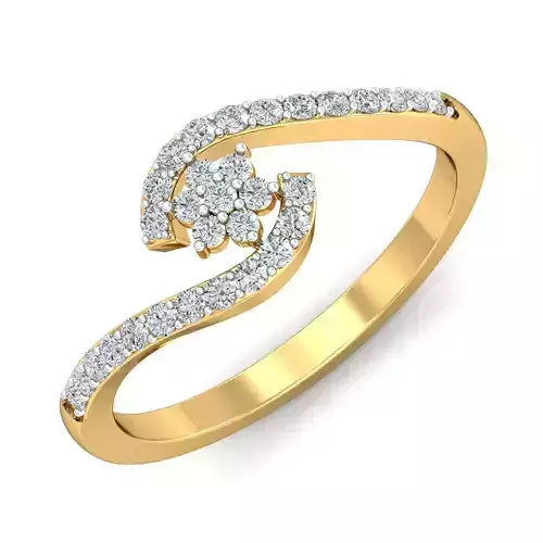 FANCY FLORET ENCASED RING